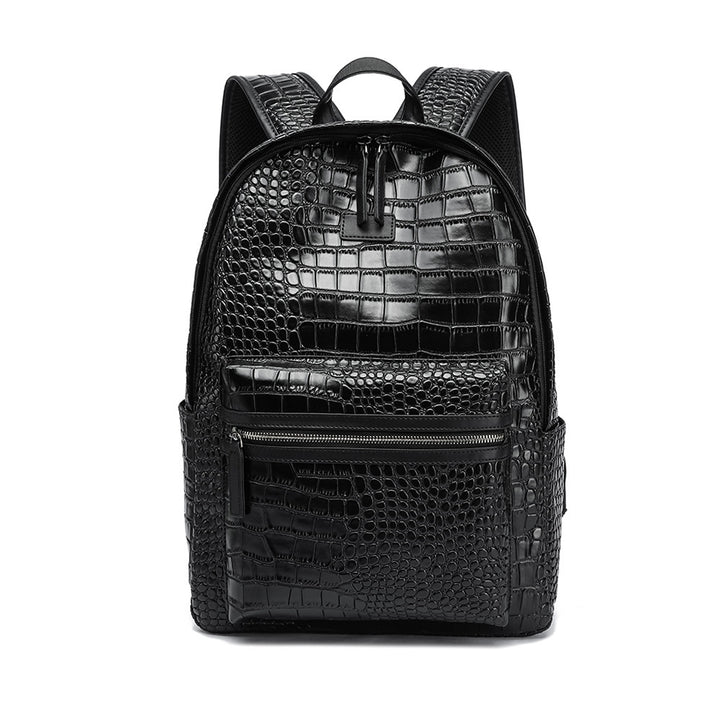 Eleganter Rucksack Im Krokodil-Look Karnz