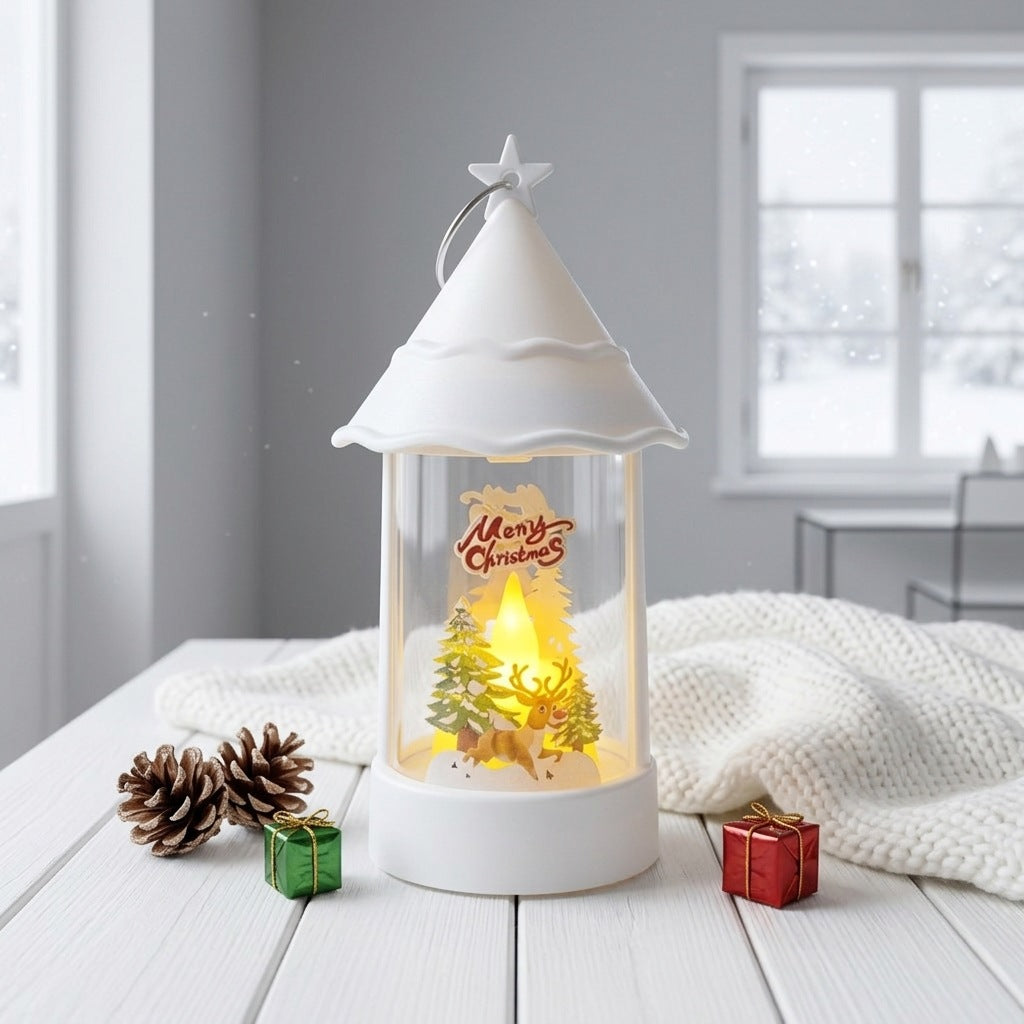 Weihnachtslaterne mit LED-Beleuchtung