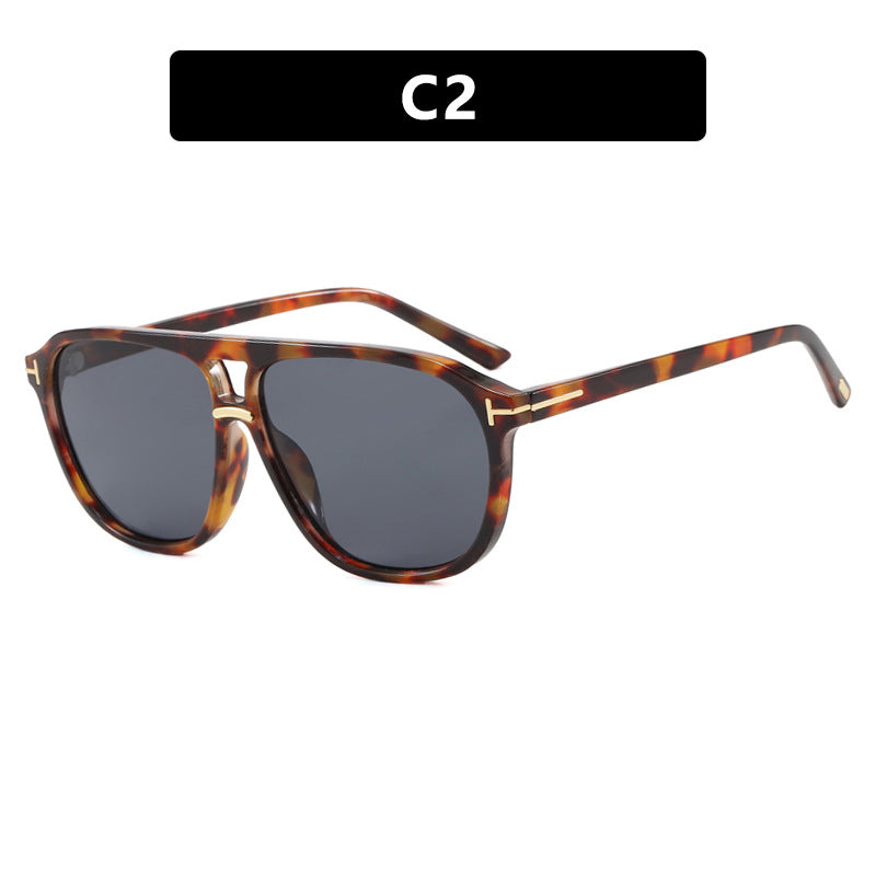 Damen quadratische Sonnenbrille mit luxuriösem Schildkrötenmuster und polarisierenden Gläsern Karnz