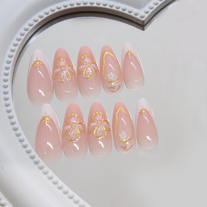 Künstlerische Lange Stiletto Nagelverlängerungen Karnz