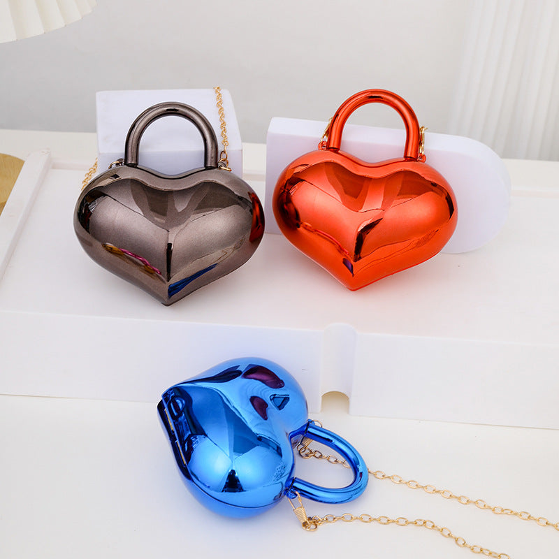 Damen Herzförmige Handtasche Karnz