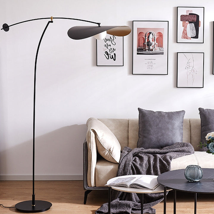 Moderne Bogen-Stehlampe mit verstellbarer Höhe