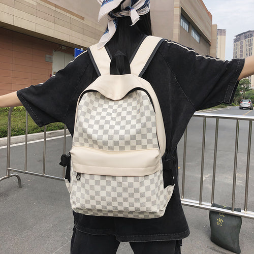 Modische Karomuster-Rucksack Karnz