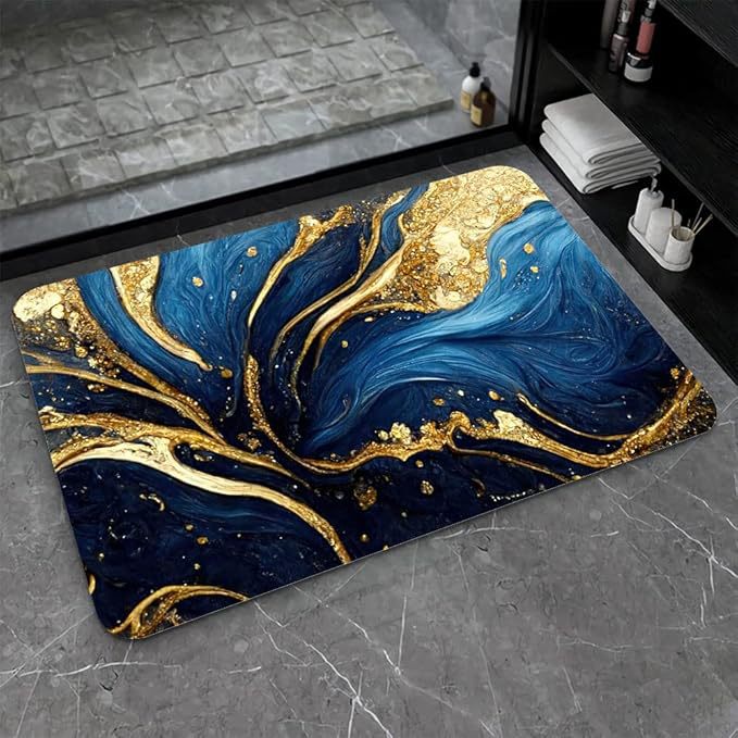 Stylische Wasserabweisende Badematte Karnz