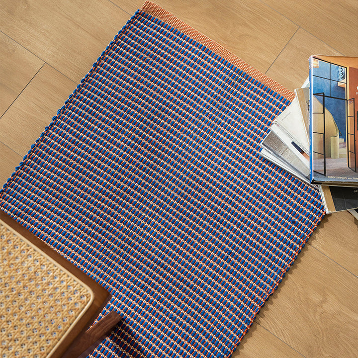 Geflochtener Outdoor- und Badvorleger aus PVC für Eingangsbereich und Terrasse