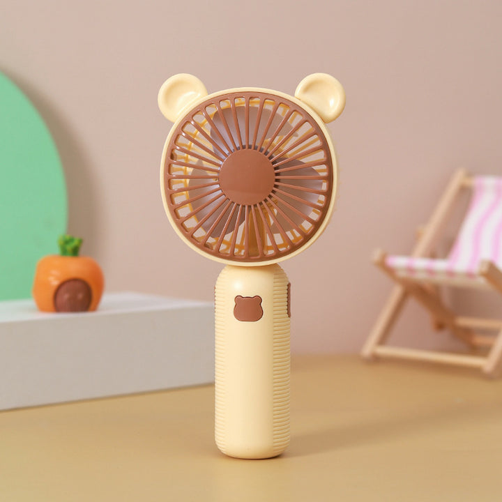 Unisex Tragbarer Handventilator mit niedlichem Bären-Design Karnz