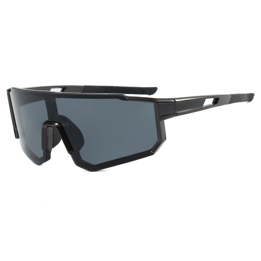 Damen sportliche Sonnenbrille im futuristischen Design mit breitem Sichtfeld Karnz