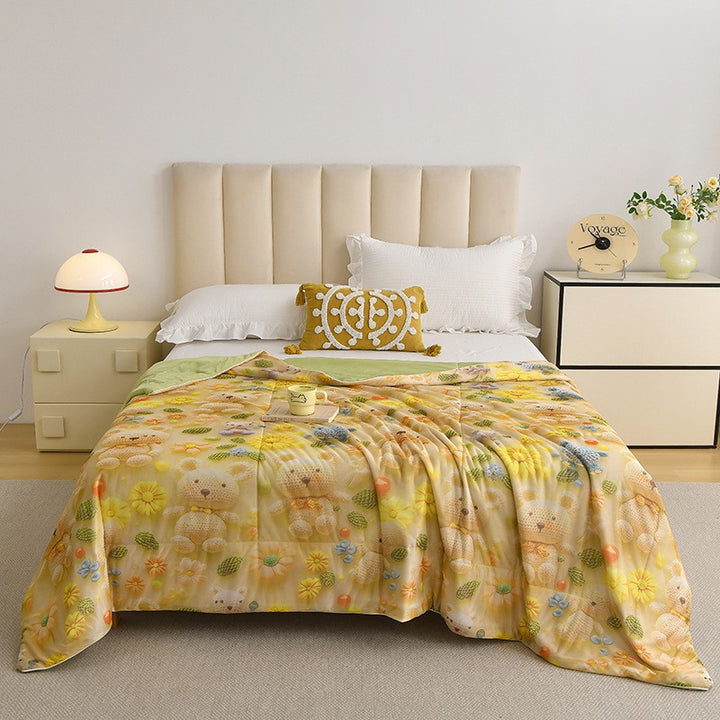Damen Blumenmuster Tagesdecke Karnz