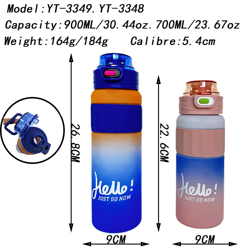 Damen vielseitige Trinkflasche mit innovativem Klappdeckel Karnz