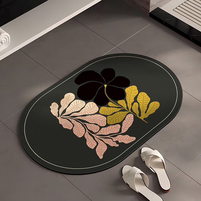 Stylische Blumenmuster Badezimmermatte