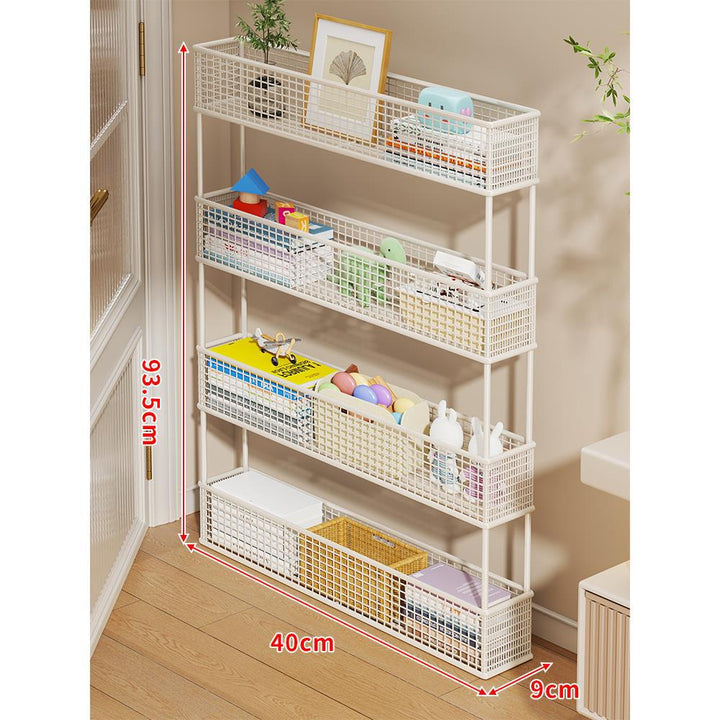 Slim Vertikaler Netzkorb Organizer Regalsystem für enge Räume