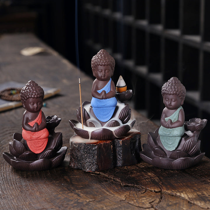 Buddhist-Themed Wasserfall Räuchergefäß