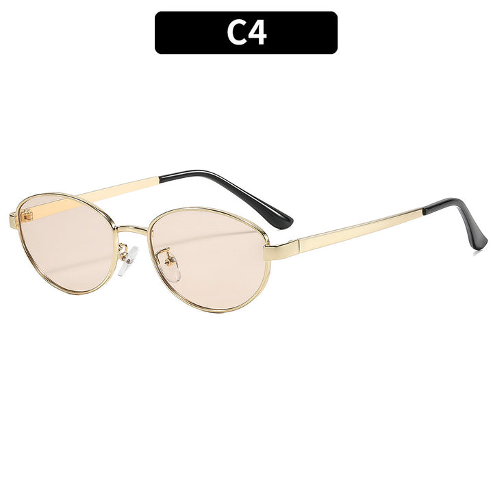 Moderne ovale Sonnenbrille