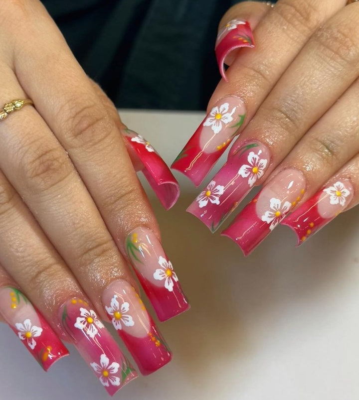 Florale Acrylnagelverzierungen Karnz 1789915564