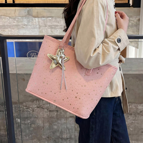 Trendige Sternen-Print Tote Bag Karnz