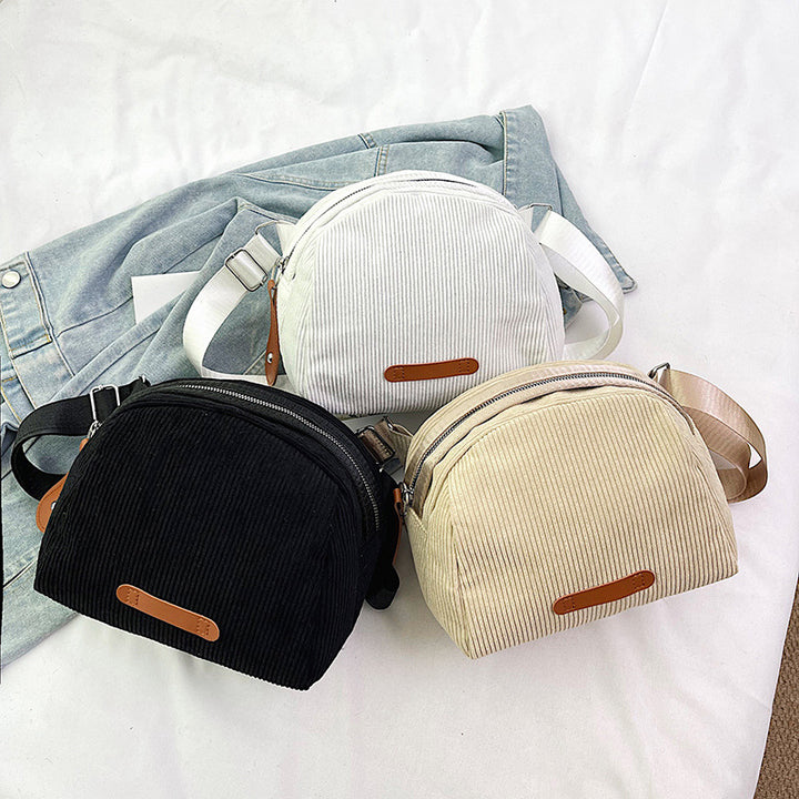 Lässige Cord-Taschenüberschlagtasche