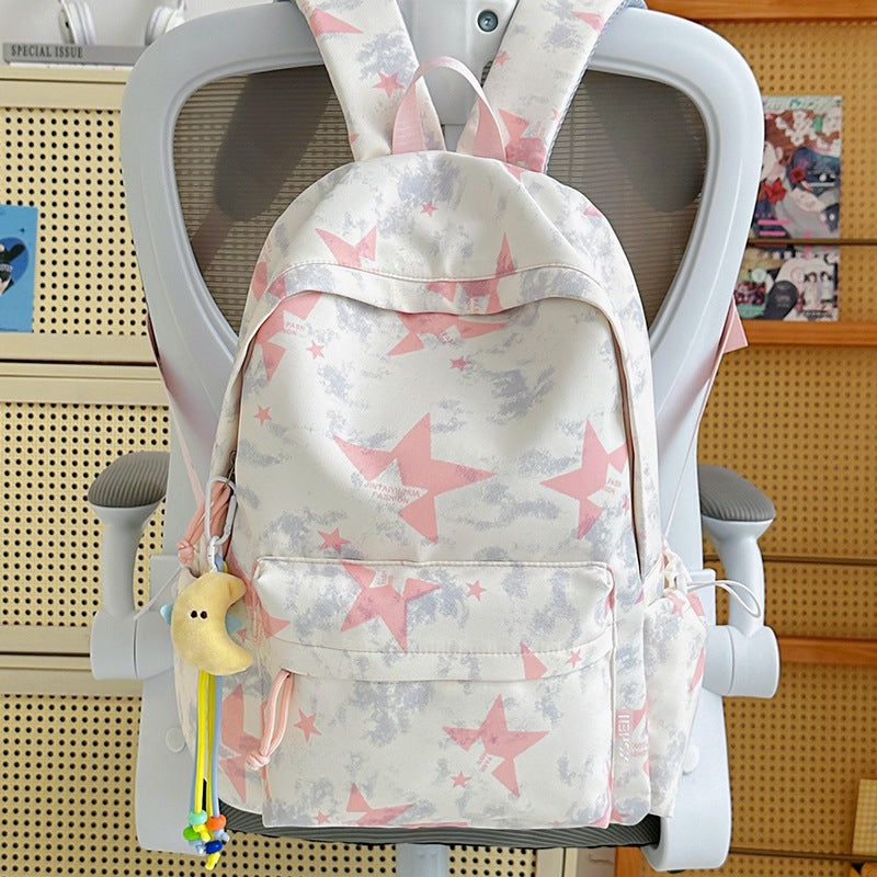 Trendiger Sternenbedruckter Rucksack Karnz
