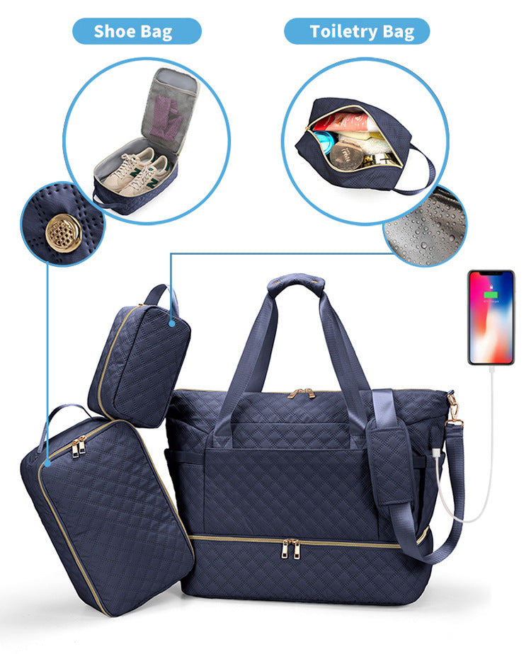 Quilted Weekender Bag Karnz