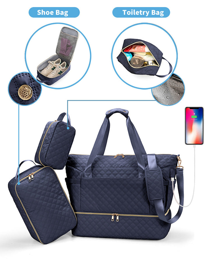 Quilted Weekender Bag Karnz