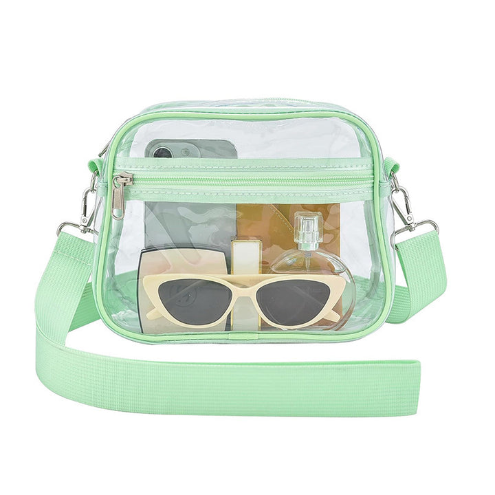Durchsichtige Schultertasche mit Vielseitigen Fächern Karnz