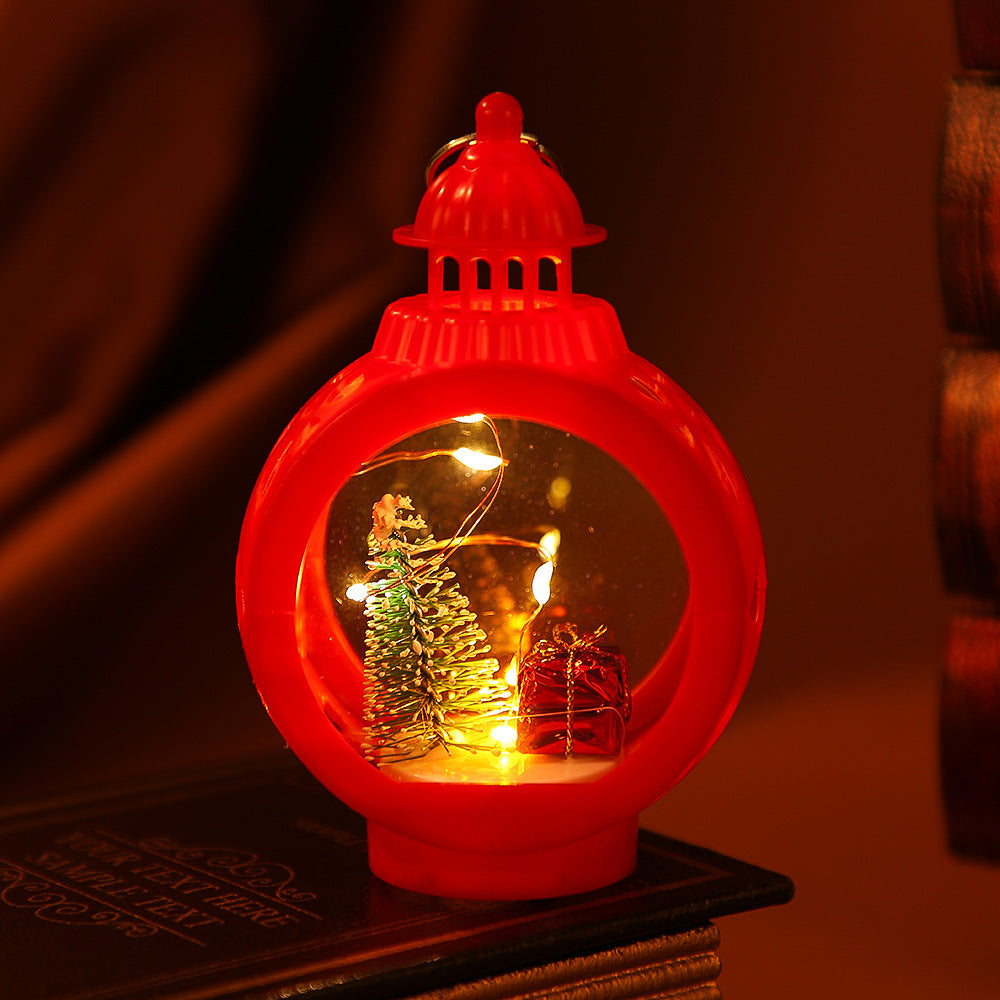 Dekorative Weihnachtslaterne mit LED Beleuchtung
