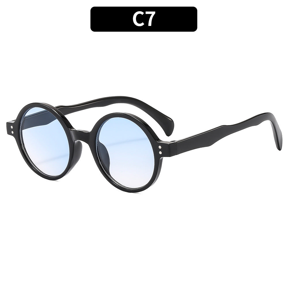 Klassischer Stil Stilvolle Runde Rahmen Sonnenbrille
