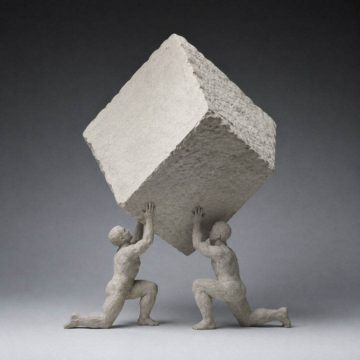 Abstrakte menschliche Stärke Skulptur