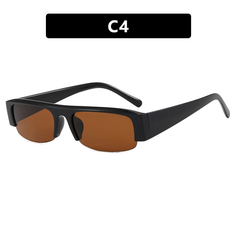 Damen Sonnenbrille im urbanen Stil mit breitem Rahmen und schützendem UV-Filter Karnz