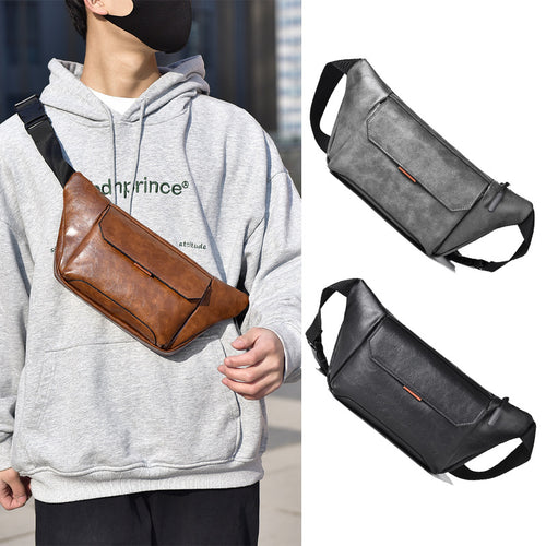 Stylische vegane Leder Bauchtasche Karnz