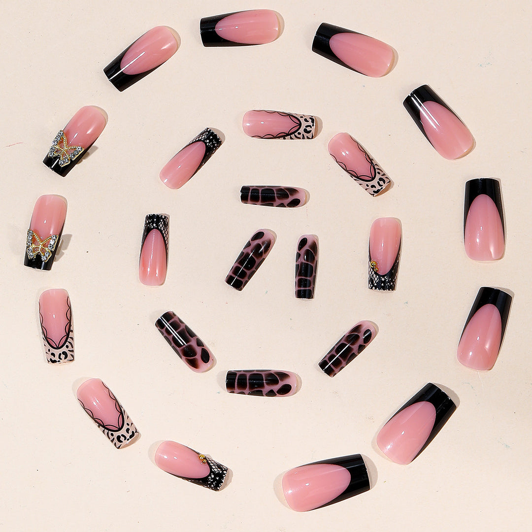 Luxuriöse 3D-Gradient-Nagelkunstverlängerungen Karnz