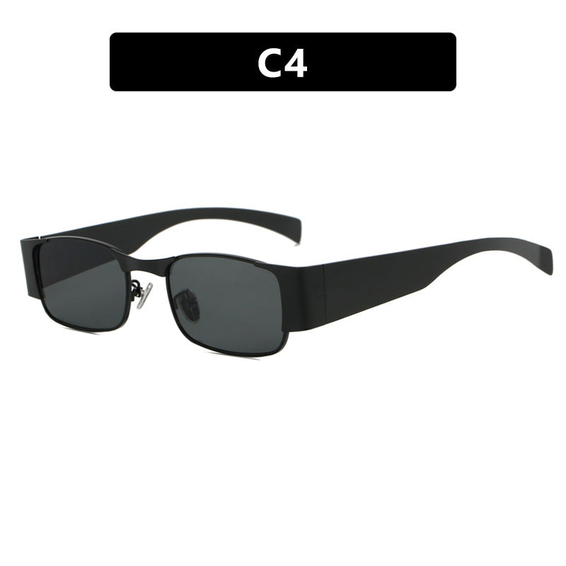 Damen modische rechteckige Sonnenbrille mit eleganten Gläsern Karnz