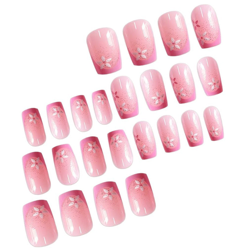 Floral Ombre Nagel Wraps Karnz