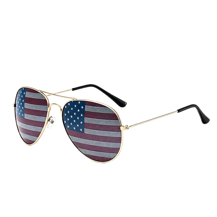 Patriotische Flagge Aviator-Sonnenbrille Karnz
