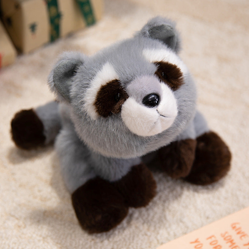 Plüsch Panda Sitzen Kuscheltier mit Rundkopf und realistischen Sicherheitsaugen Karnz