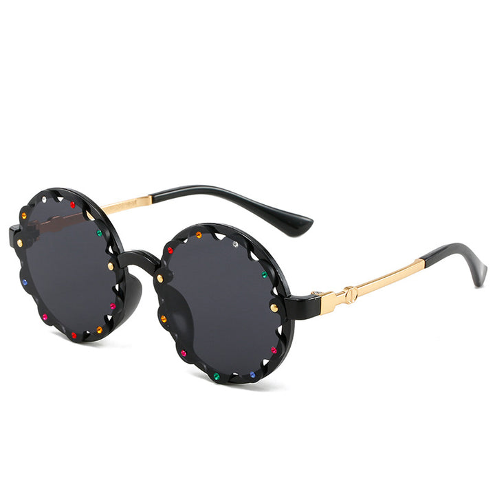 Stilvolle dekorative runde Rahmen-Sonnenbrille Karnz