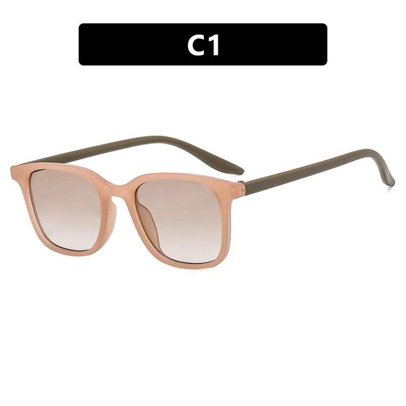 Damen trendige quadratische Sonnenbrille mit polarisierenden Gläsern Karnz