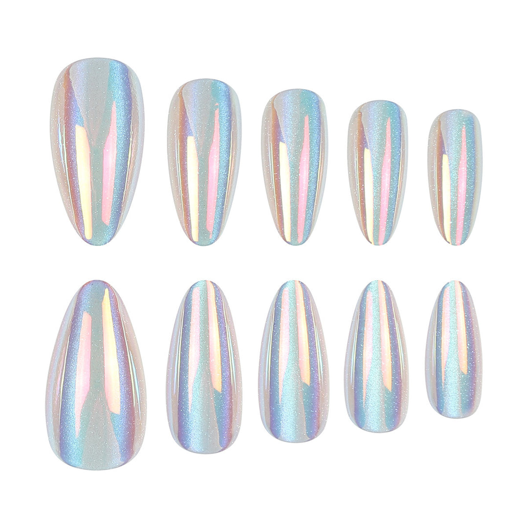 Iridescent Stiletto Nagelkunst Set Karnz