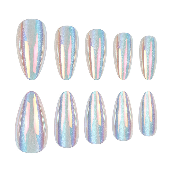 Iridescent Stiletto Nagelkunst Set Karnz