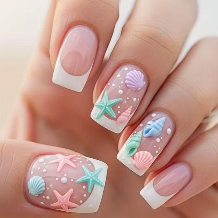 Kreative Unterwasser-Themen-Nagelkunst Karnz