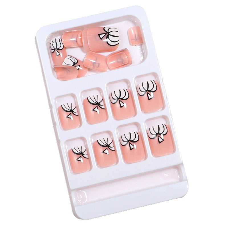Künstlerisches Halloween-Themen Press-On Nagelset Karnz 1787225300