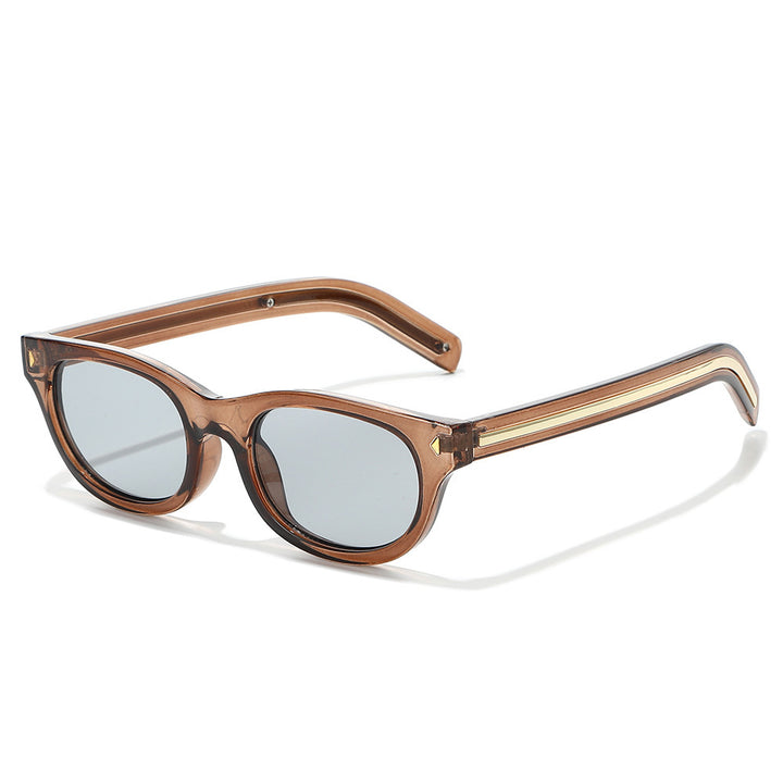 Retro-inspirierte Schildpatt Katzenaugen-Sonnenbrille Karnz