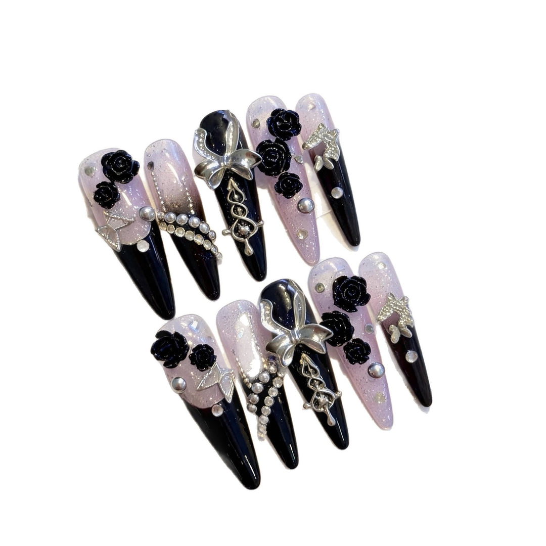 Elegante Gothic Press-On Nagelset