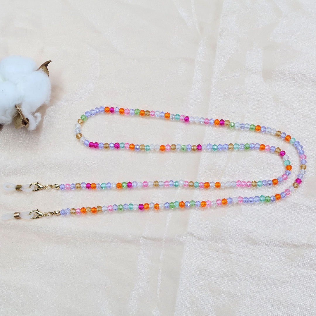 Farbenfrohe Perlen Brillenhalter Kette Karnz