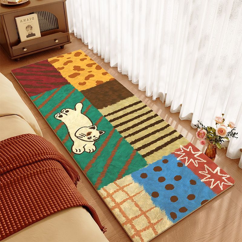 Farbige Patchwork-Teppich