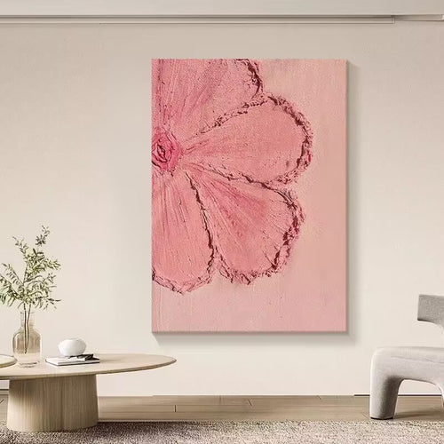 Texturiertes floralem Canvas Wandkunst