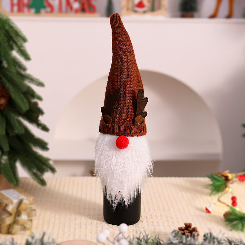 Dekorative Weihnachtsmann-Flaschenwärmer Karnz