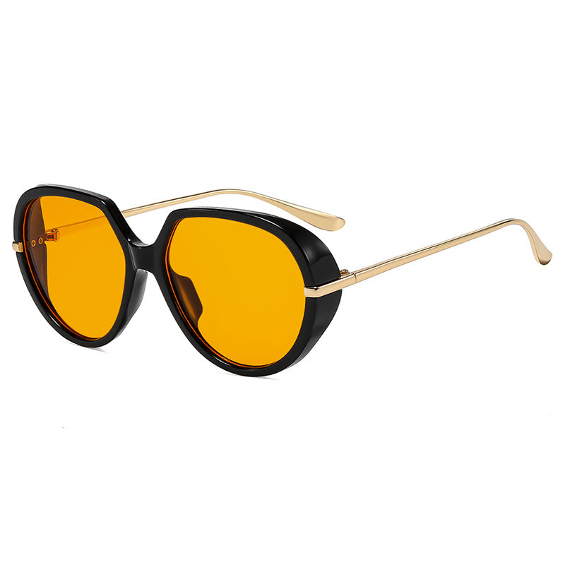 Damen Cat-Eye Sonnenbrille mit blendfreiem UV-Schutz und luxuriösem Metallrahmen Karnz