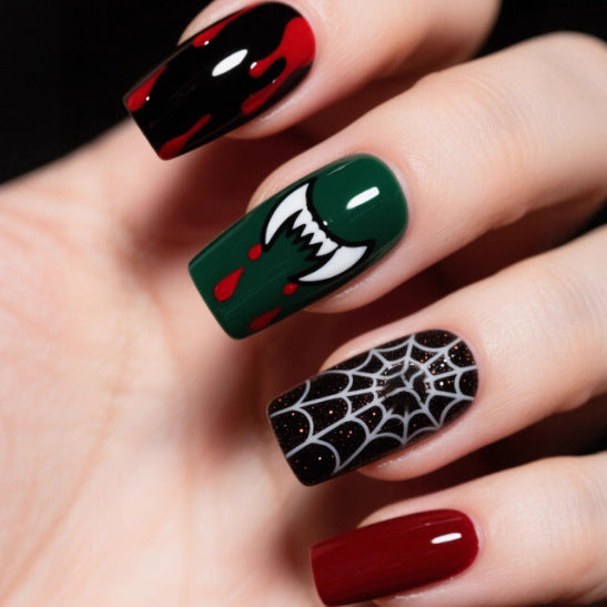 Künstlerische Halloween Themen Nagelkunst Karnz