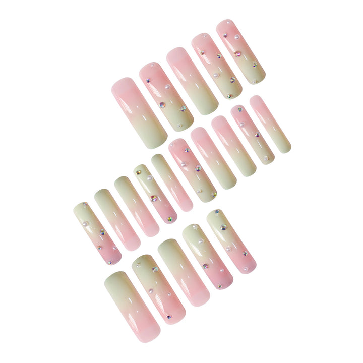 Künstlerische lange press-on Nail Art Karnz