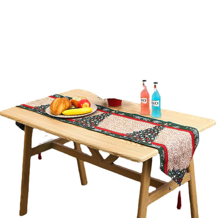 Festlicher Tischläufer mit Rentier-Motiv Karnz